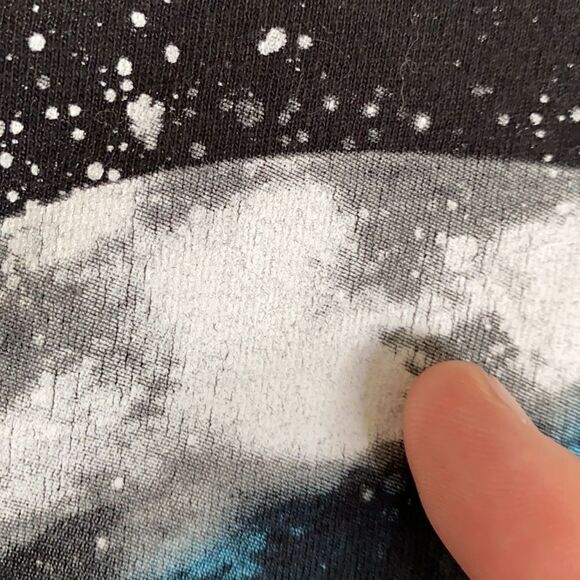 Pink Floyd Faded Black The Dark Side Of The Moon Graphic Shirt - Picture 7 of 8